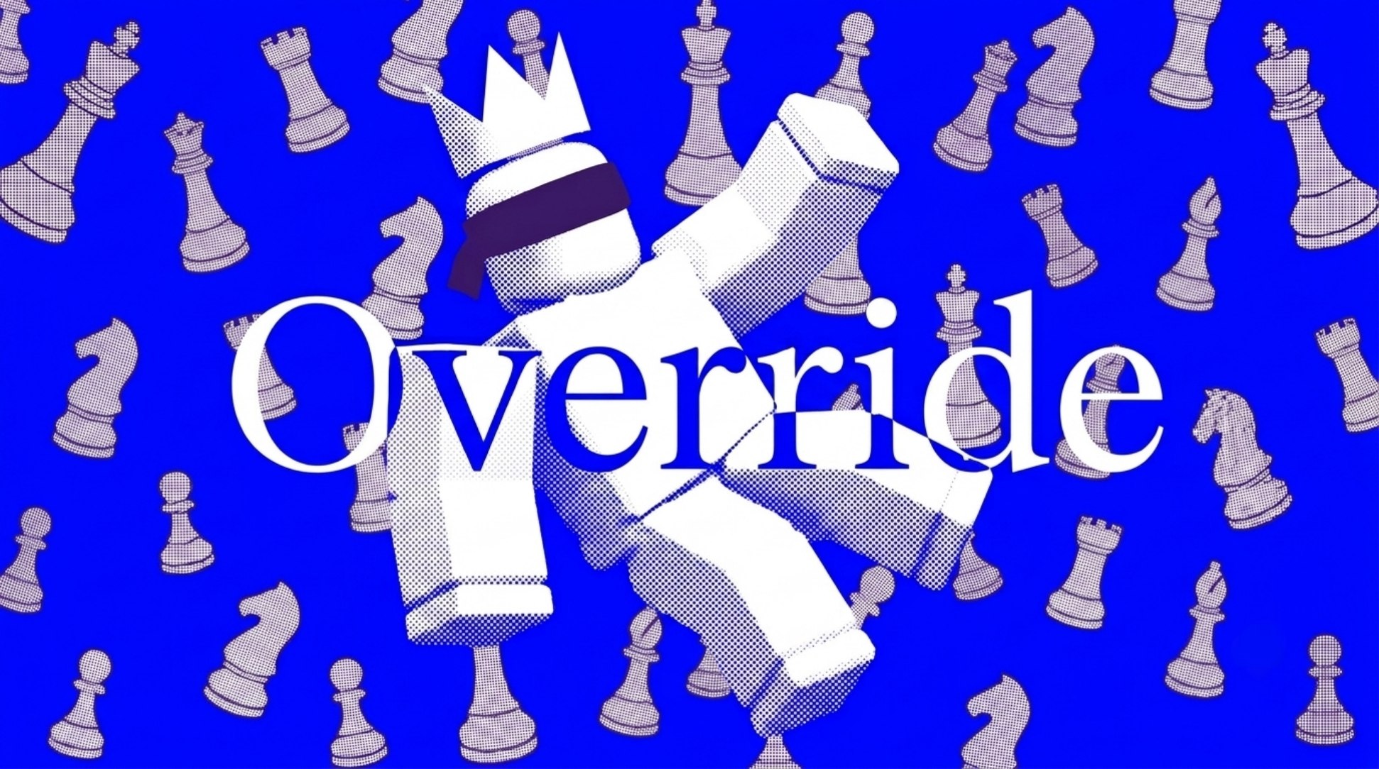 Discovery splash banner for Override Discord server