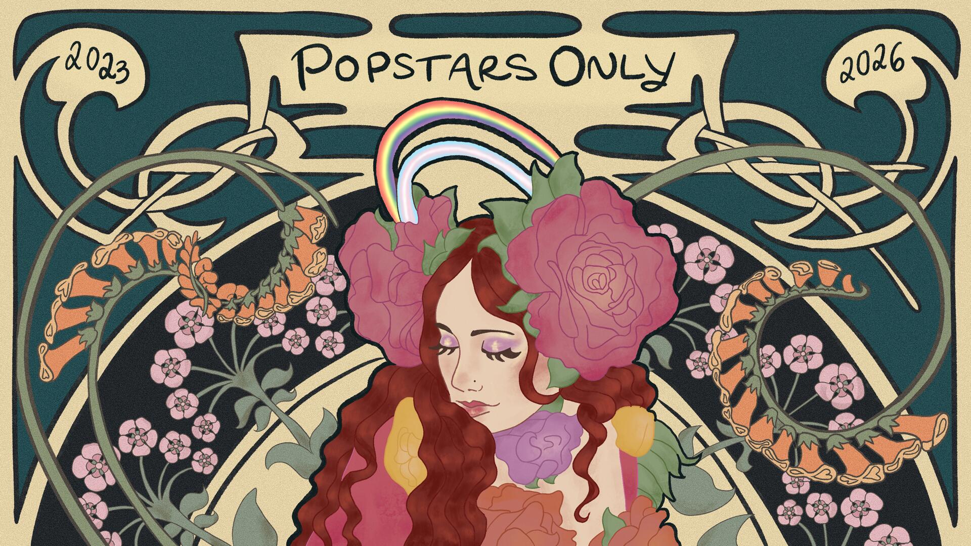 Discovery splash banner for ✧ Popstars Only ✧ Discord server