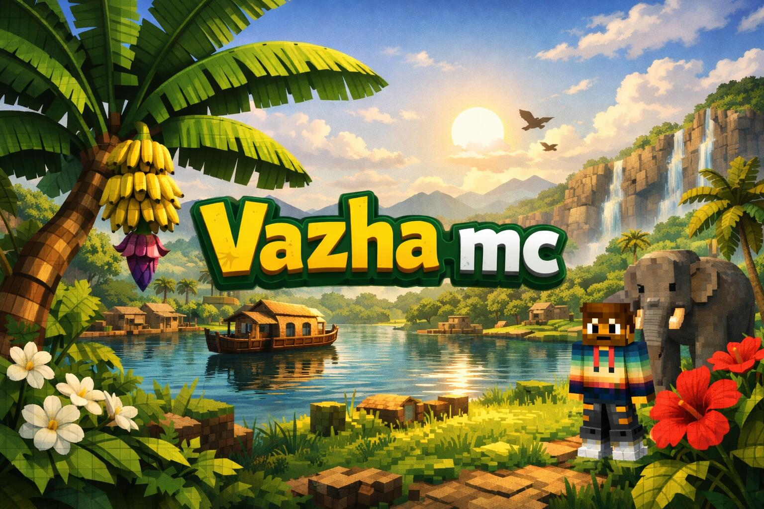 Discovery splash banner for Vazha MC Discord server