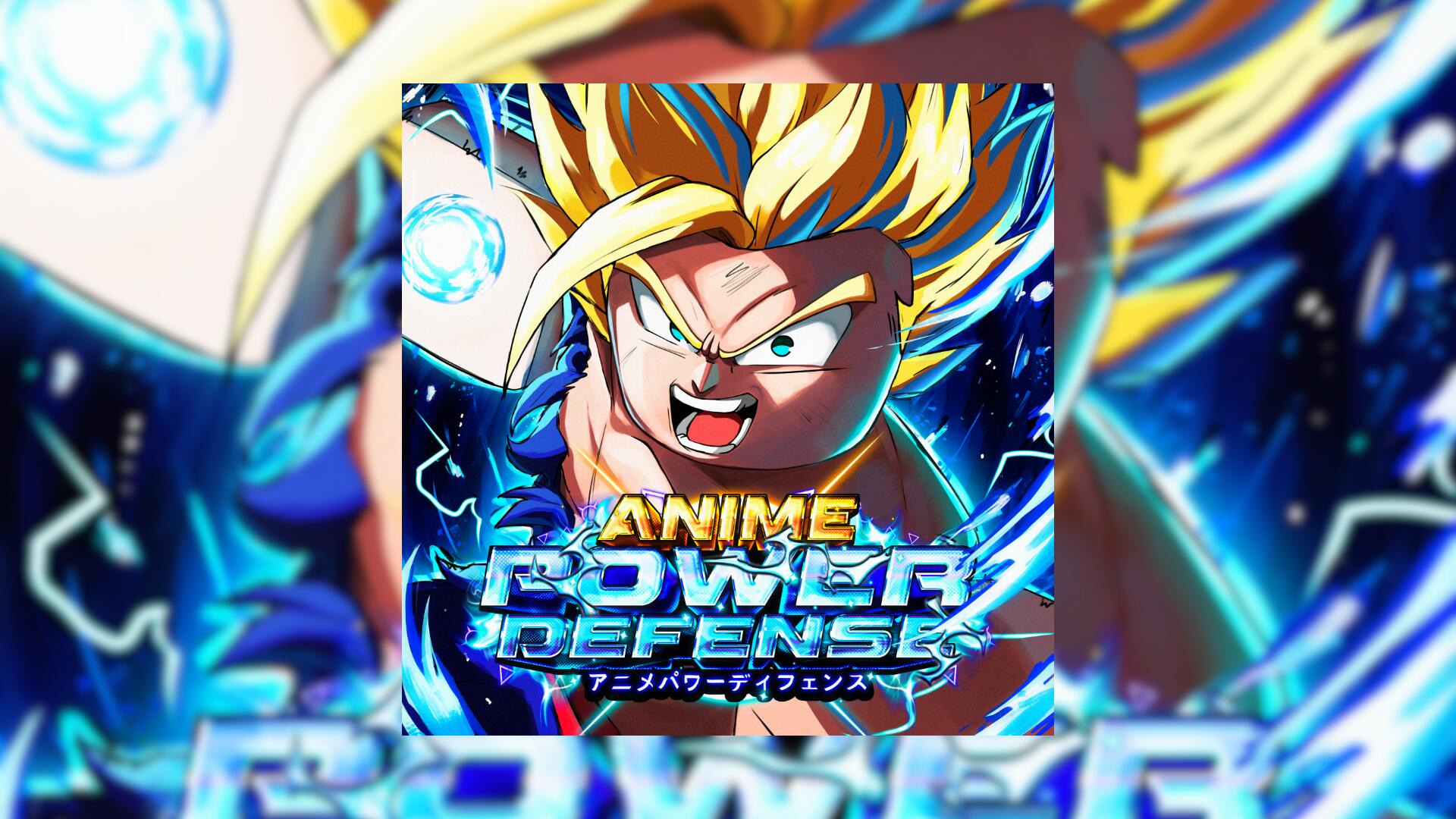Discovery splash banner for Anime Power Defense Discord server