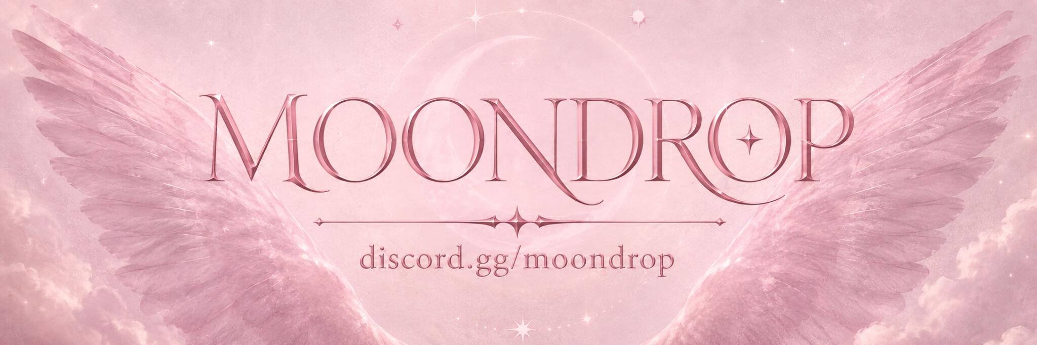 Discovery splash banner for ⏾ ᴍᴏᴏɴᴅʀᴏᴘ ₊⊹⭑.ᐟ Discord server