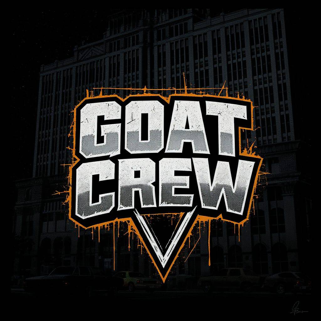 Discovery splash banner for GOAT CREW Discord server