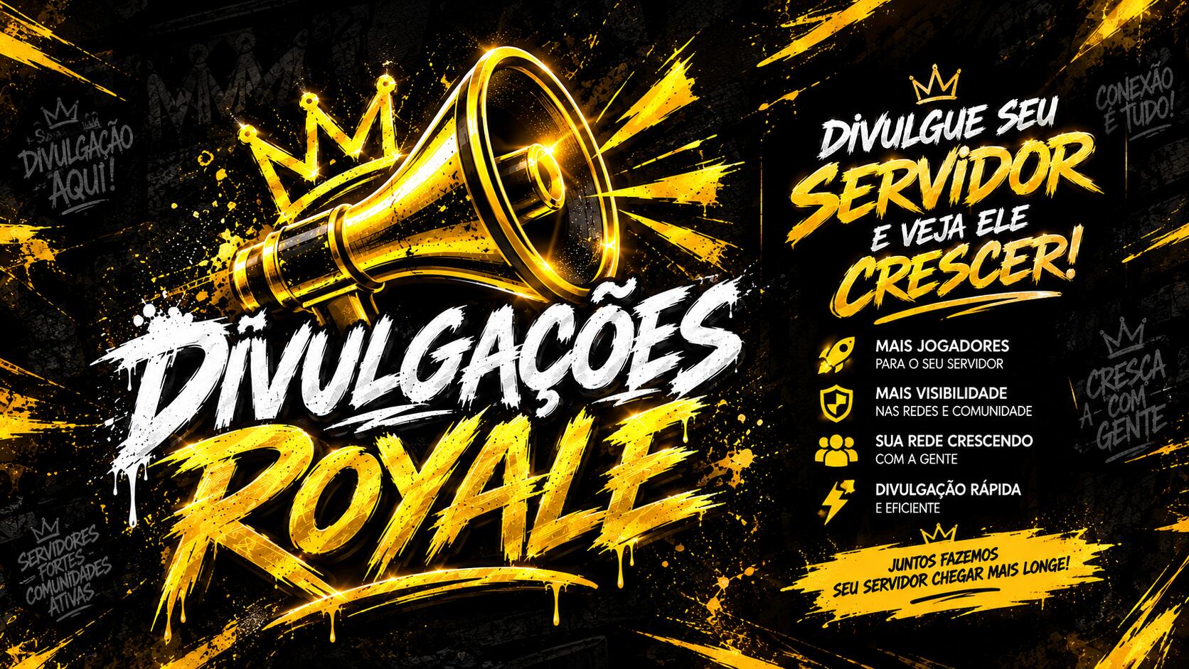 Discovery splash banner for š¢ DIVULGAĆĆES ROYALE ⢠#5K š Discord server