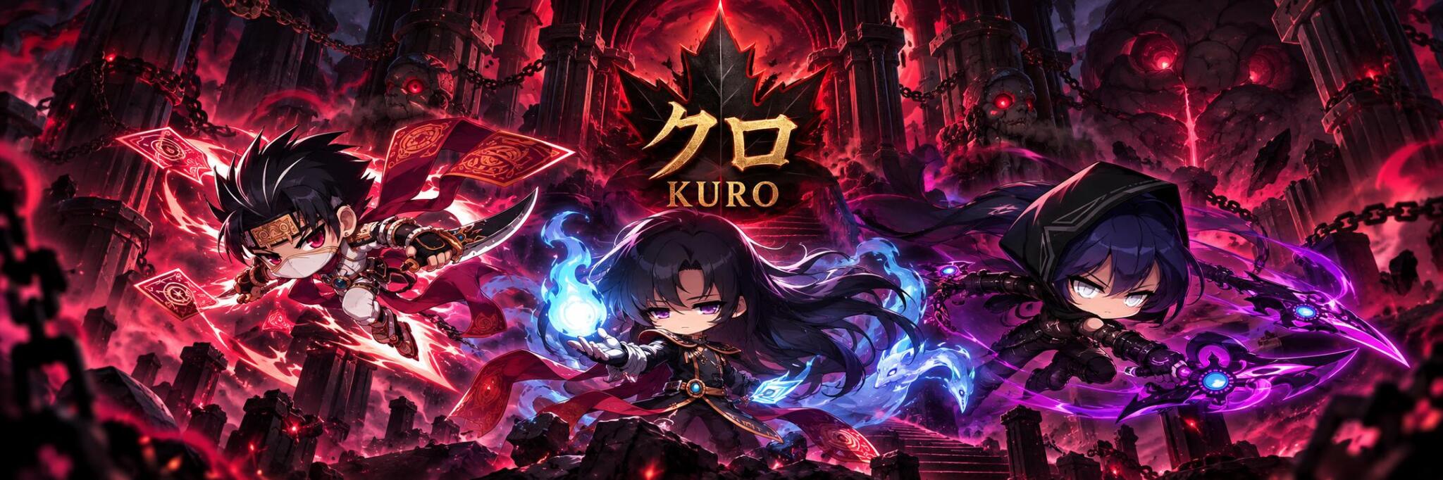 Discovery splash banner for PlayKuro Community Discord server