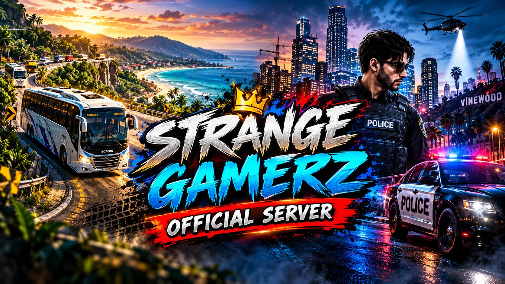 Discovery splash banner for Strange GamerZ Discord server