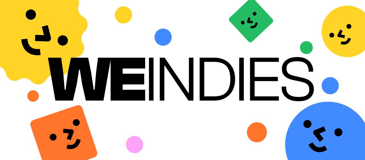 Discovery splash banner for We Indies Discord server