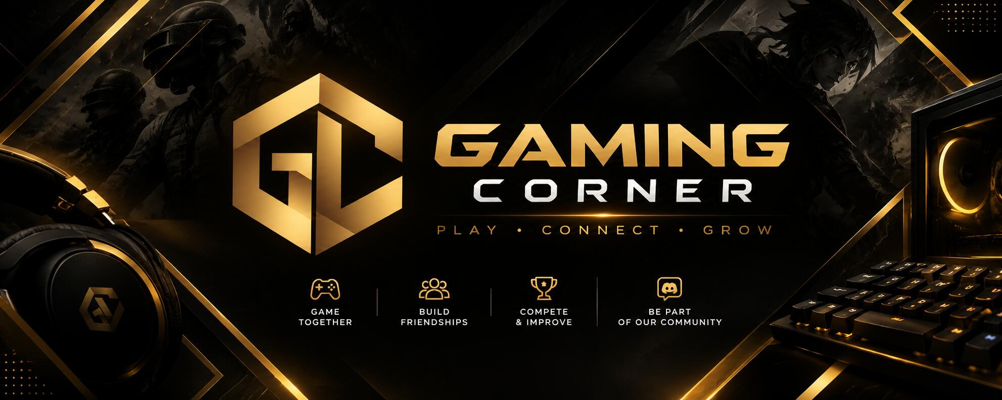 Discovery splash banner for Gaming Corner Discord server