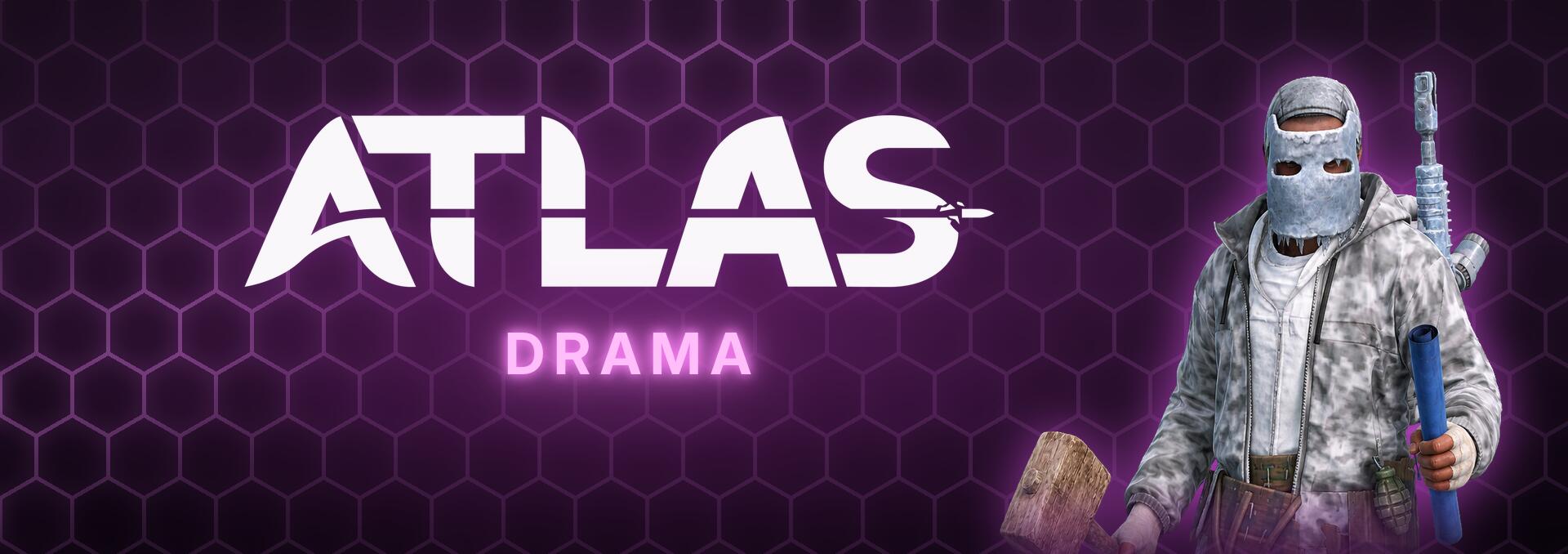 Discovery splash banner for Atlas Drama Discord server