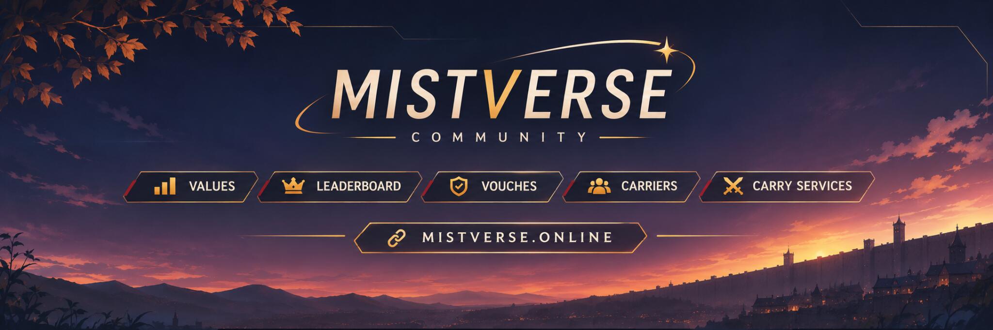 Discovery splash banner for MistVerse | MistBot, MiniMist, JuniorMistBot Official Discord server