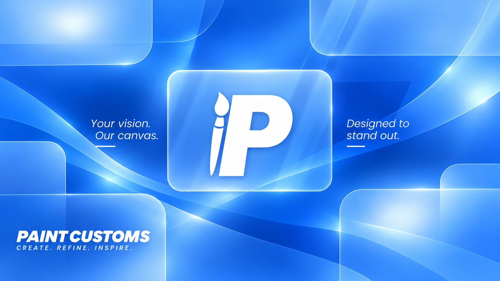 Discovery splash banner for Paint Customs Discord server
