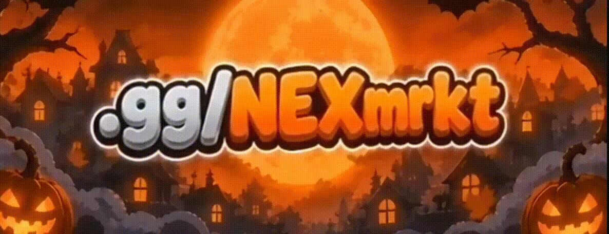 Discovery splash banner for NEX Market โข | #1 Cheap Robux, Vbucks , Valorant, And More Discord server