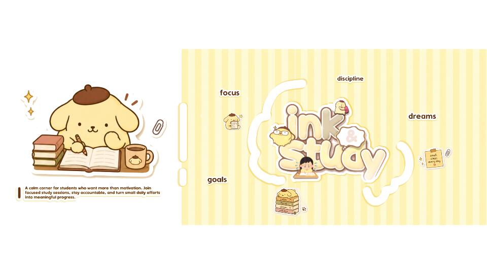 Discovery splash banner for ଓ Ink & Study Discord server