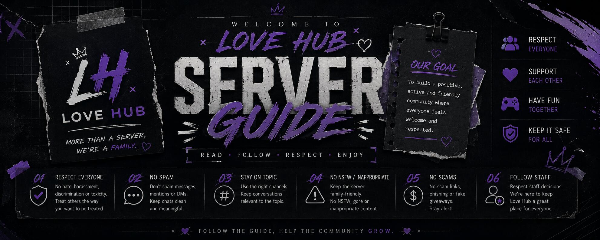 Discovery splash banner for Love HUB💞 Discord server