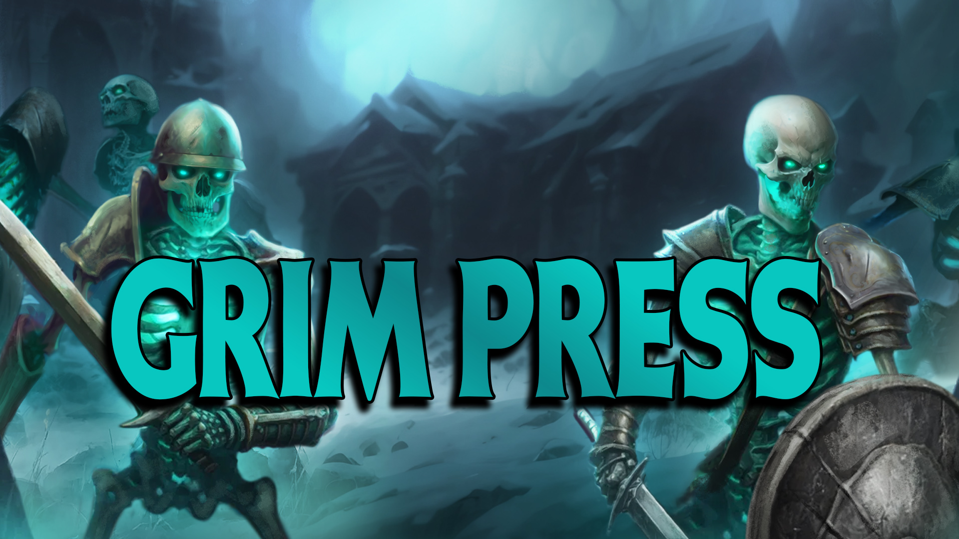 Discovery splash banner for Grim Press Discord server