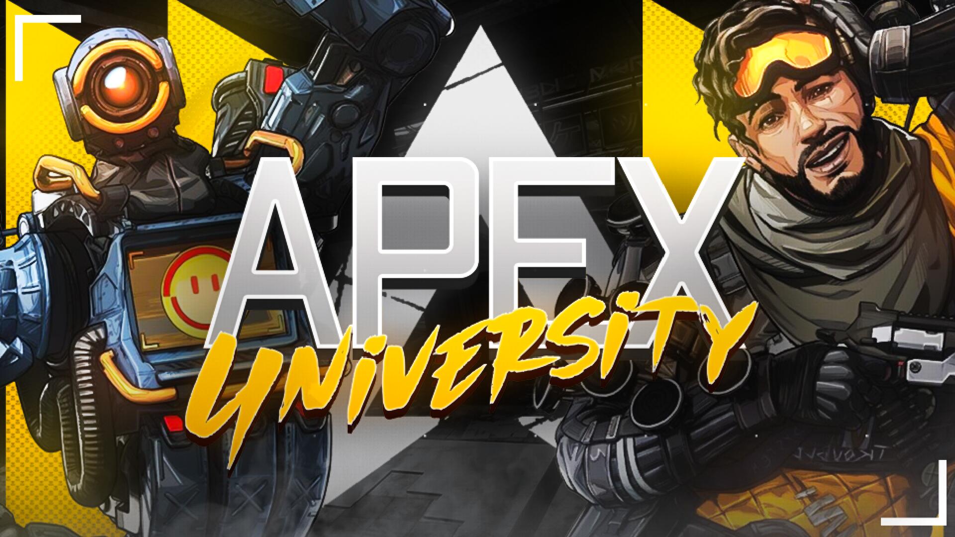 Discovery splash banner for /r/ApexUniversity Discord server