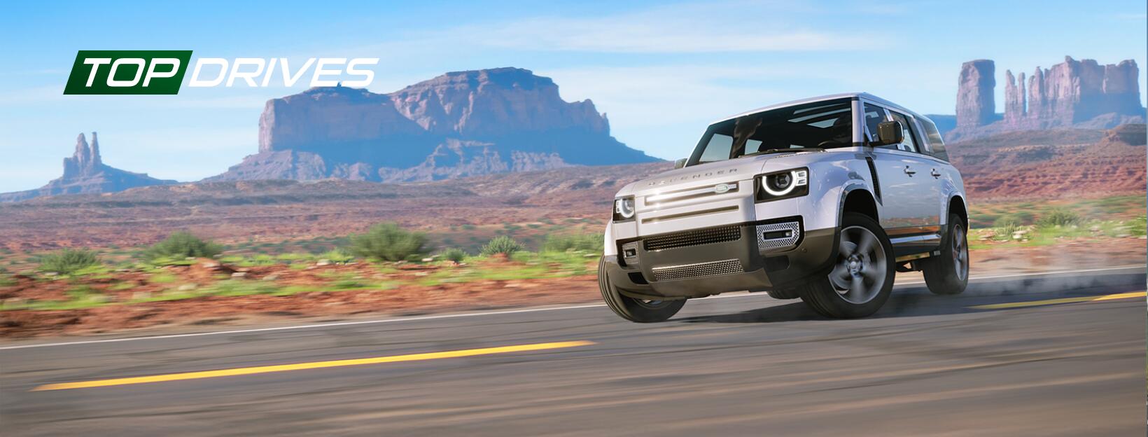 Discovery splash banner for Top Drives Discord server