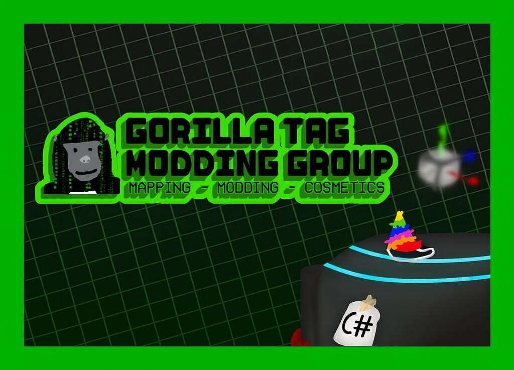 Discovery splash banner for Gorilla Tag Modding Group Discord server