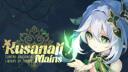 Discovery splash banner for Kusanali Mains | The Akademiya Discord server