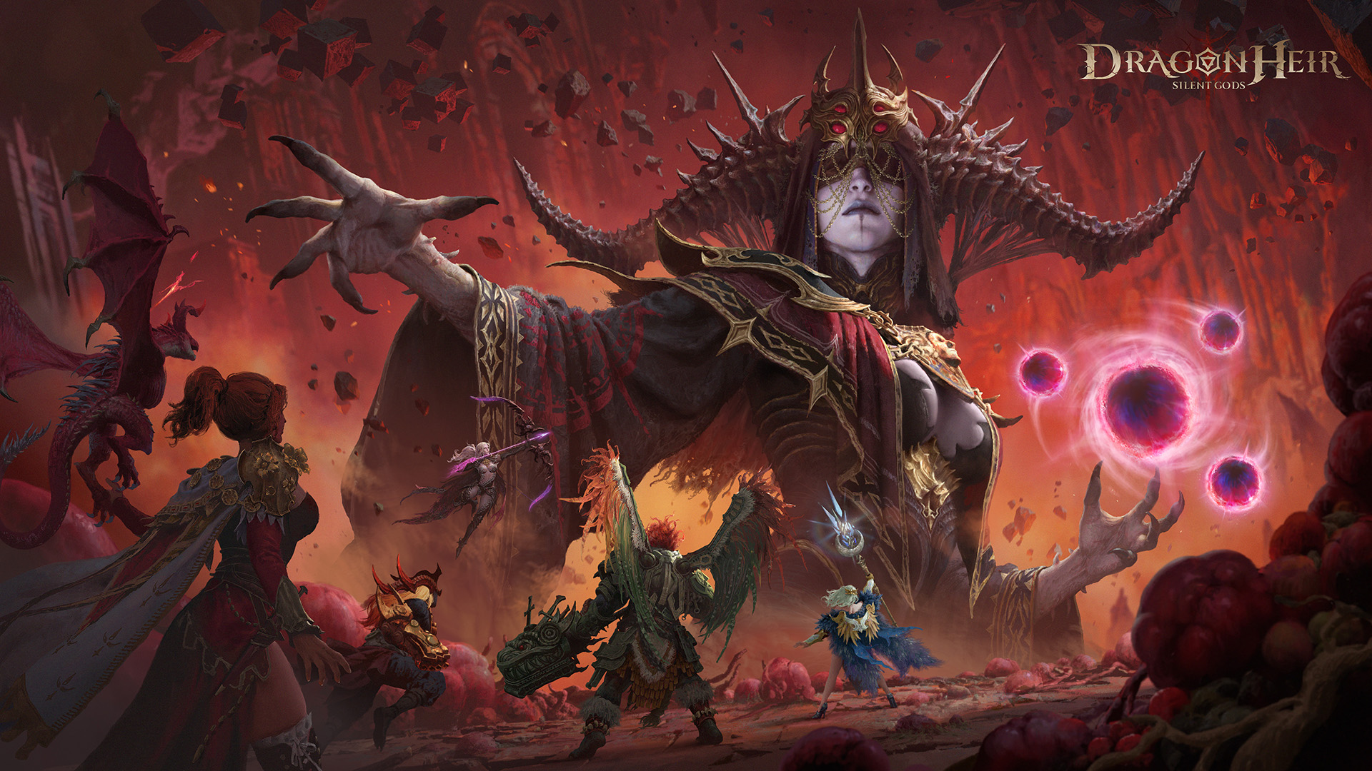 Discovery splash banner for Dragonheir: Silent Gods Discord server